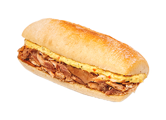 Pan Ciabatta con Pollo a la Brasa