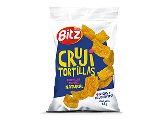 Snack Crujitortillas Natural Bitz bl 65 g