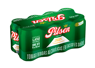 Cerveza Pilsen 8 Pack Lata 355 ml