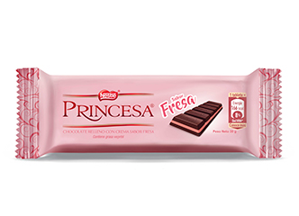 Chocolate de Fresa Princesa 30 g