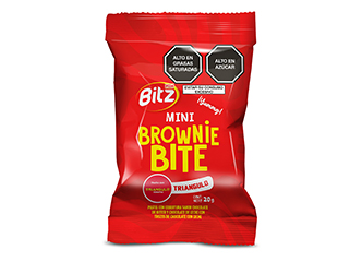 Mini Brownie Bite Triángulo Bitz 20 g